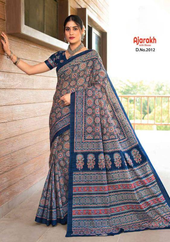 Lakhani ajrakh Wholesale sarees suppliers in India